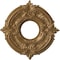 Ekena Millwork Attica PVC Ceiling Medallion (Canopies up to 4 1/8"), 10"OD x 3 1/2"ID x 3/4"P, Metallic Gold Rush CMP10ATCGH - alternate 1